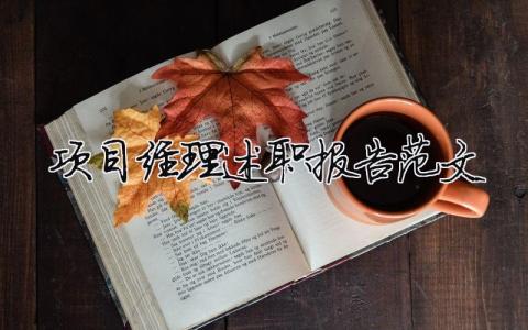 项目经理述职报告范文 精选10篇