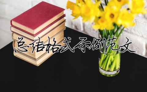 总结格式示例范文（精选合集5篇）