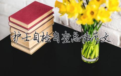 护士自检自查总结范文（精选合集9篇）