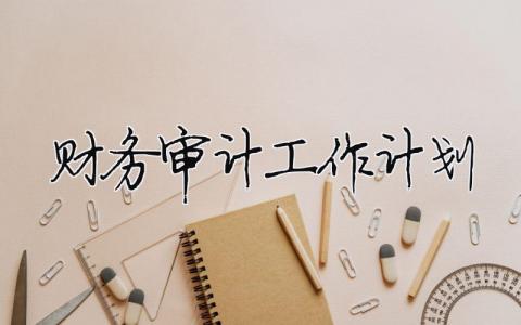 财务审计工作计划（精选合集14篇）