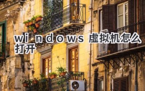 windows虚拟机怎么打开